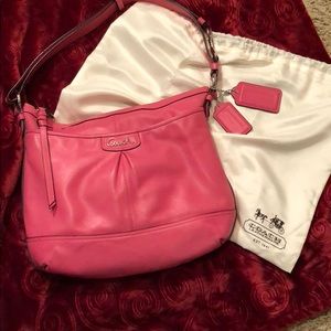 Authentic leather Coach shoulder bag